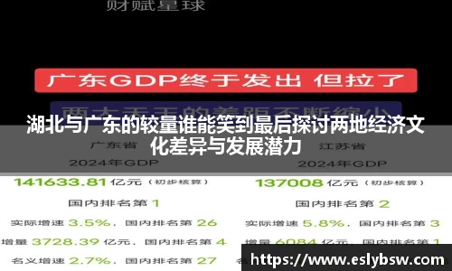 湖北与广东的较量谁能笑到最后探讨两地经济文化差异与发展潜力