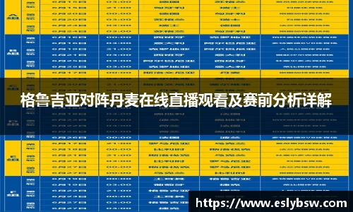 格鲁吉亚对阵丹麦在线直播观看及赛前分析详解